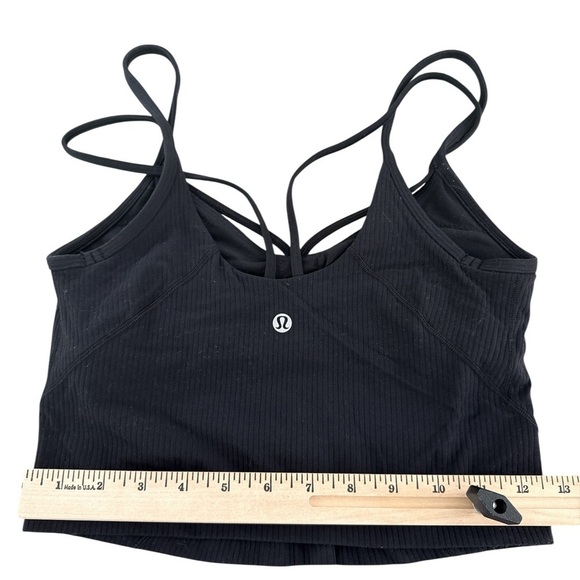 Lululemon Align Strappy Ribbed Tank Top Black Size 4 - Picture 3 of 7